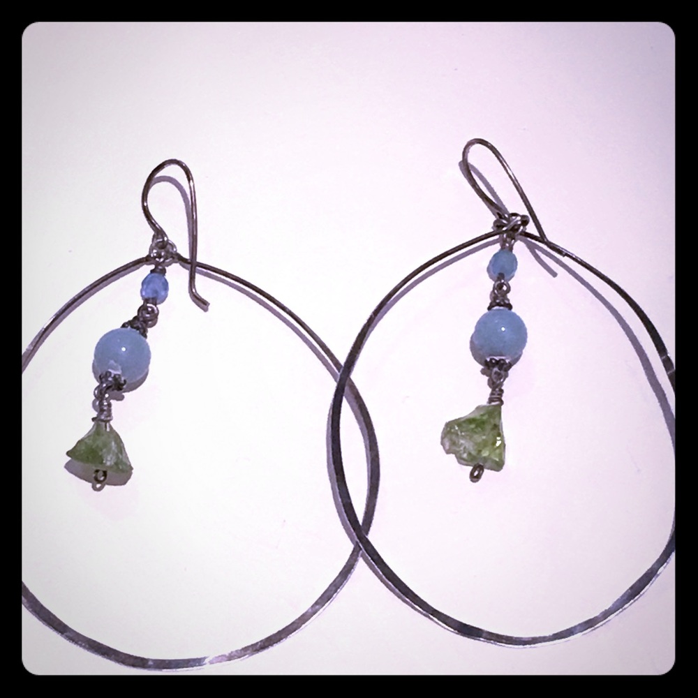 Silver earrings